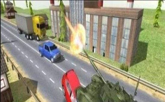 坦克交通破坏Tank Traffic Racer2